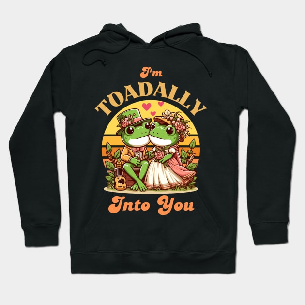 Toadally Into You - Frog Valentine Hoodie by Kawaii N Spice